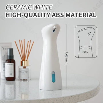Automatic Sensor Soap Dispenser White High Quality Abs Waterproof Hand Soap Sensor Bathroom Smart Wash Handpiece
