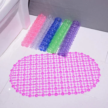 New Household Non-slip Mat Bathroom Bath Massage Suction Cup Bathtub with Suction Cup Bathroom Mat Rug Bathroom Carpet Supplies
