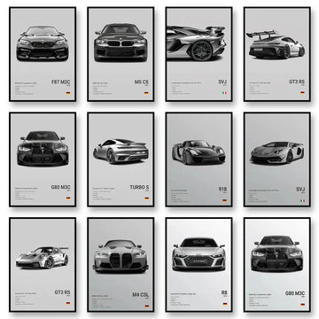 Famous Brand Cars SVJ GT3RS G80M3C Canvas Wall Art Print Poster 918 M5CS MSCSL Decorative Mural Home Decor Gift Unframed
