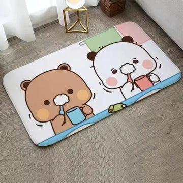 VIKAMA Flannel - based Modern - style Mats: Ideal Door Mats and Bathroom Mats with Slip - resistant and Anti - fade Qualities