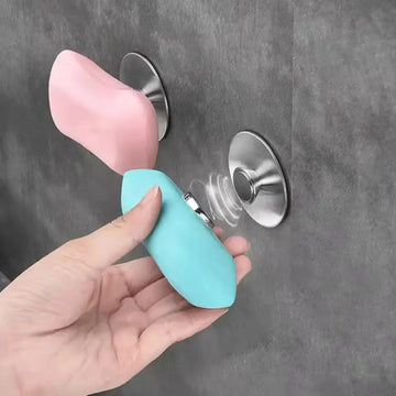 Perforation-free Wall Mounted Magnet Bathroom Magnetic Soap Holder Universal Soap Storage Rack Bathroom Soap Holder supplies